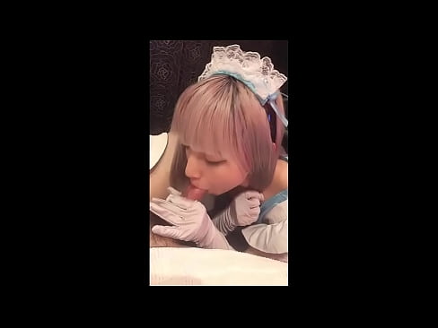 ❤️ Idol Japanese [mayuka], Aṣọ iranṣẹbinrin Faranse, apakan 1, ifefẹfẹ ati fifẹ kuro pẹlu ipara ❤❌  Ibalopo ️❤